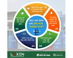 Mẹo giữ bình gas bền hơn, không gỉ sét