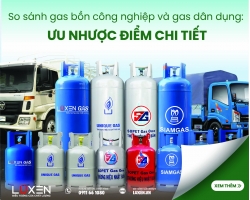 So sánh gas bồn công nghiệp và gas dân dụng: Ưu nhược điểm chi tiết